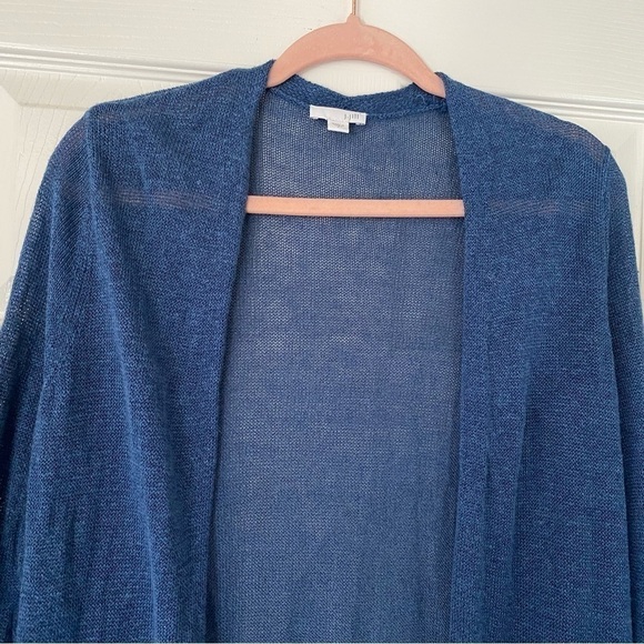 J.jill Linen Blend Open Front Cardigan Size Small - Picture 3 of 5